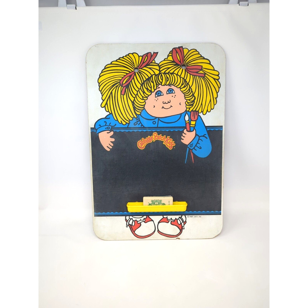 Original 1983 Cabbage Patch Kids Toy Advertisement Chalkboard 20x14” w/ eraser
